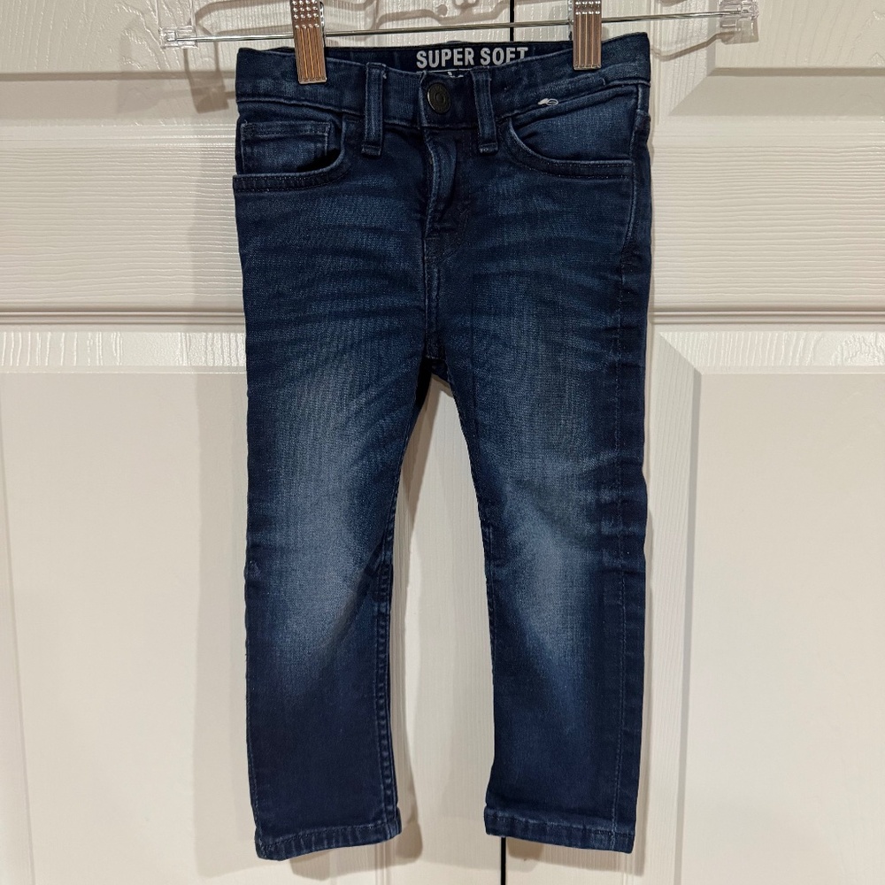 H&M Super Soft Dark Wash Slim Fit Denim Jeans Size 1.5-2 Years
